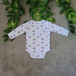 Baby Boy Construction Car Onesie (3-6 Months)